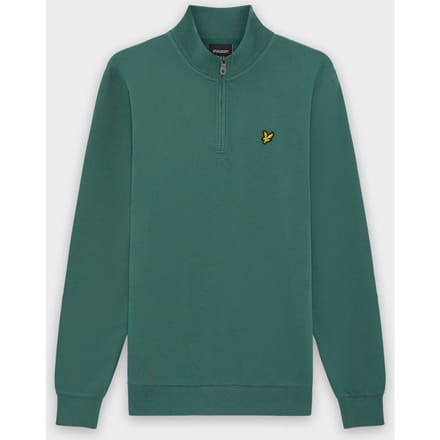 Lyle & Scott Sweat Half Zip Everglade Groen - Maat S - Heren - Quarter zip