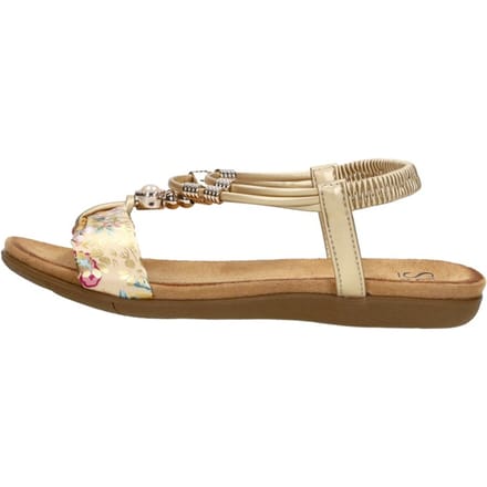 SUB55 Sandalen Plat Sandalen Plat - Goudkleur - Maat 37