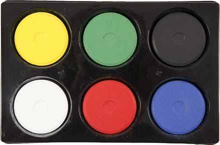 Creativ Company Large refill Blokken Watercolor in palette 6pcs.