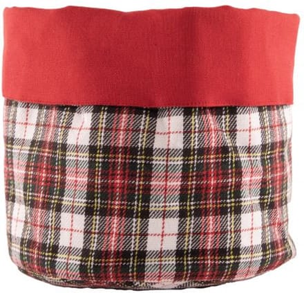 Broodmandje XMAS - kerst - 20x20 cm, rood