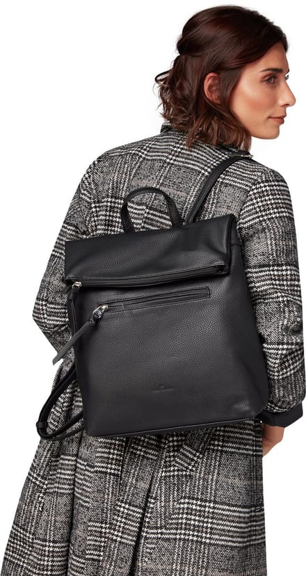 Tom Tailor - TTTINNA rugzak met klep - Maat ONESIZE - schwarz / black
