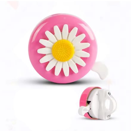 Roze fietsbel - Bloemen fiets bel - Roze - Bloem - Fiets accessoire - Universeel - 6,5CM - CHPN