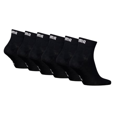 Puma - Unisex Sokken in kwartlengte - 6 Pack - Maat 39-42