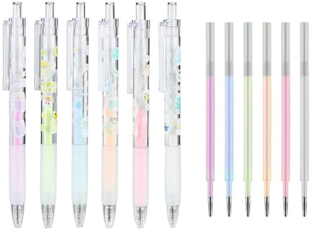 Sneldrogende Lijmstift voor Knutselen en Scrapbooking - Set van 6 met Reservekernen