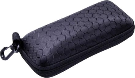 Fako Bijoux® - Brillenkoker - Hard Case - Met Clip - Honingraad - Zwart