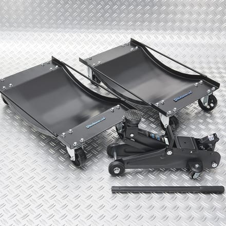 Datona® Automover set van 2 stuks en krik - Zwart