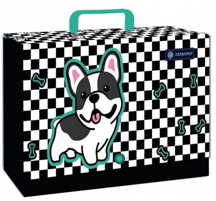 XL Schoolkaart met handvat - Schattige Puppy, A4