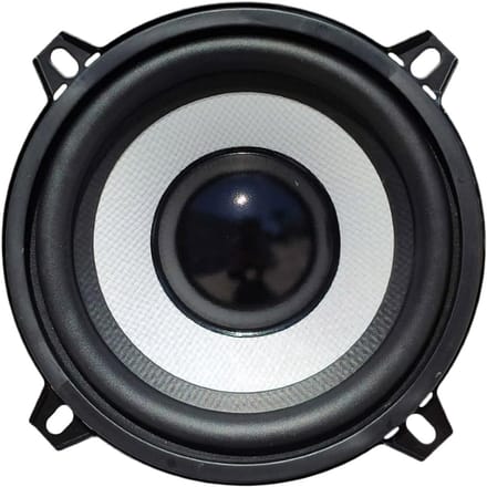 Component Woofer - Autoluidspreker - Muziek Installatie - Gevlochten Glasvezel Conus - 13cm Diameter - Wit