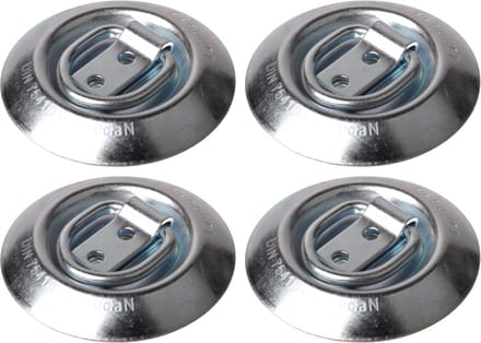 Verzonken vloerring rond - maximale belasting 250 daN - set van 4 stuks