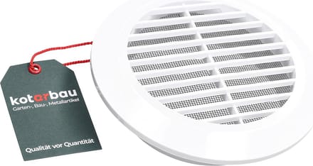 Rond Ventilatierooster 125 mm met Insectengaas en Lamellen voor Ventilatie