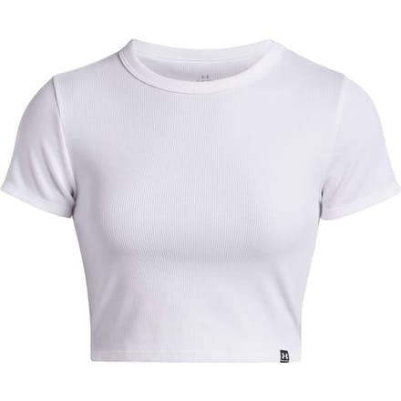 Under Armour Rival Rib Baby T-shirt Dames-Wit