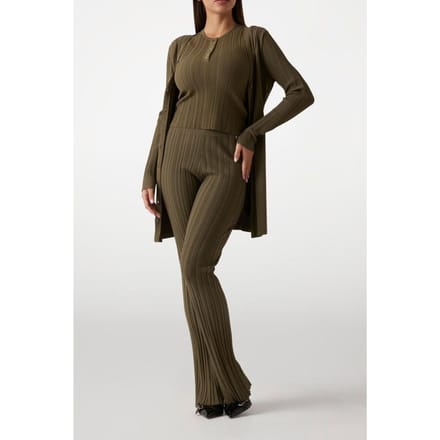 GUESS Marciano By  Giada Slv Sweater Top Army Olive Maat: M | Longsleeves Outlet | Dames | Bruin