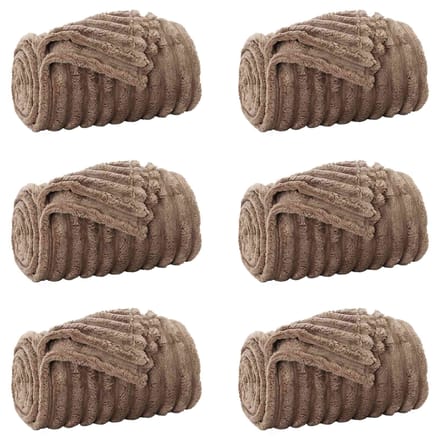 vidaXL - Dekentjes - 6 - st - Camel - 200 - x - 150 - cm - 4.75 - kg - Fleece