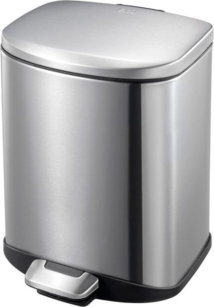 EKO - Della pedaalemmer 6 liter - Stainless steel Plastic - mat RVS - Prullenbak