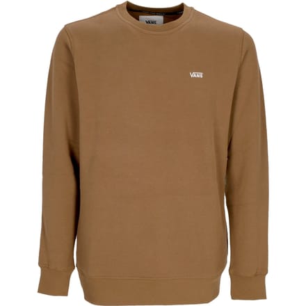 Comfycush-sweatshirt van fleece met ronde hals en sepia voor heren