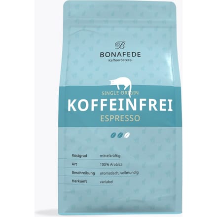 Bonafede Cafeïnevrije espresso 500g
