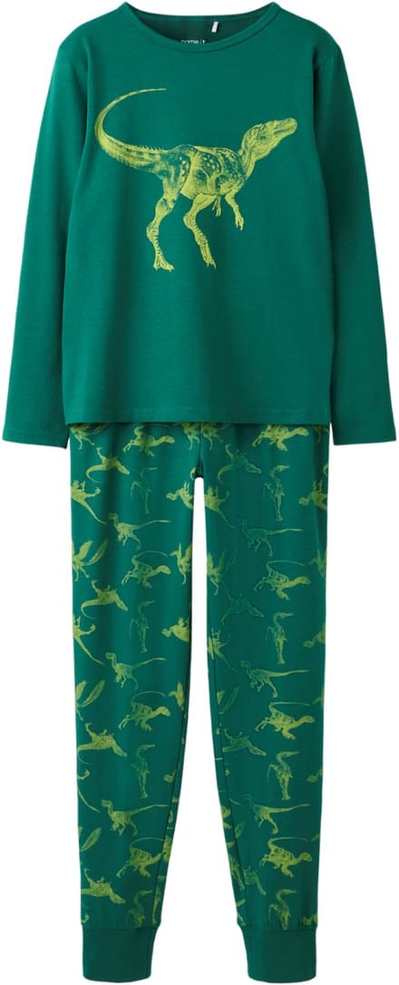 NAME IT - NKMNIGHTSET LS DINO - Jongens - Pyjamaset