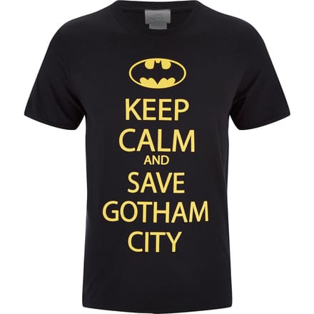 DC Comics Batman Keep Calm Heren T-Shirt - Zwart - M