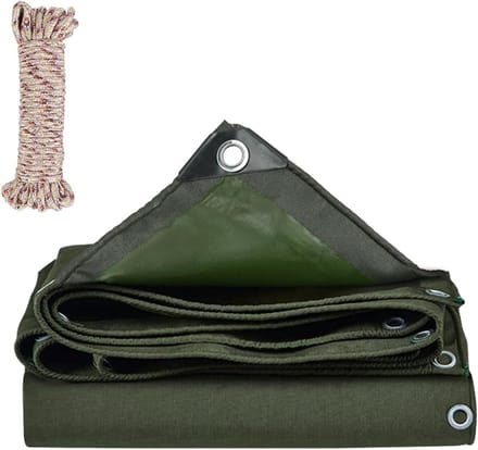 Dekzeil - Zeildoek - Bescherming en Afdekking - Waterdicht 450 g/m² - 2 x 1 m - Groen