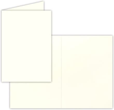 100x Grote Witte Vouwkaarten DIN A5 Blanco - Ideaal voor Uitnodigingen en Kaarten
