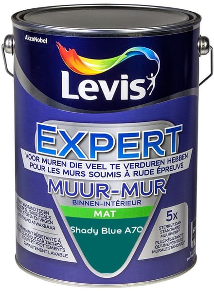 Levis - Expert Muur Binnen Mix - Shady Blue A70 - Mengverf - 5 L