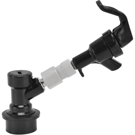Biertap Plastic Zwart Draagbaar Biertap Kraan voor Buiten Picknick Feest Barbecue Bier Dranken gray