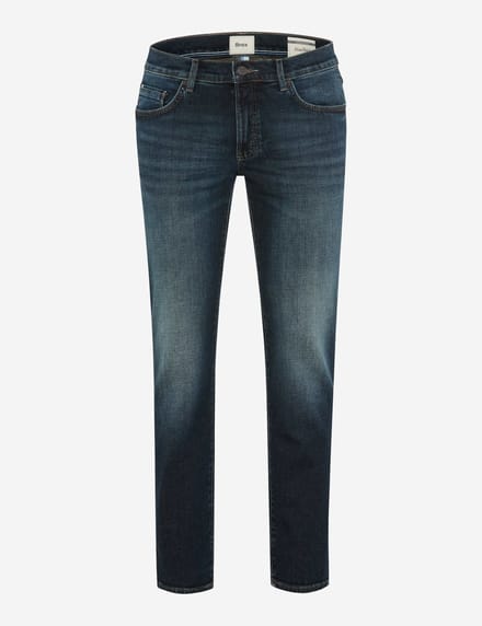 Brax Heren Jeans  Style CHUCK SHINY BLUE USED, denim blauw regular, maat 42/36