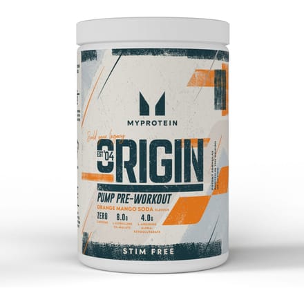 Origin Stim-Free Pre-Workout - 600G - 30servings - Orange Mango Soda