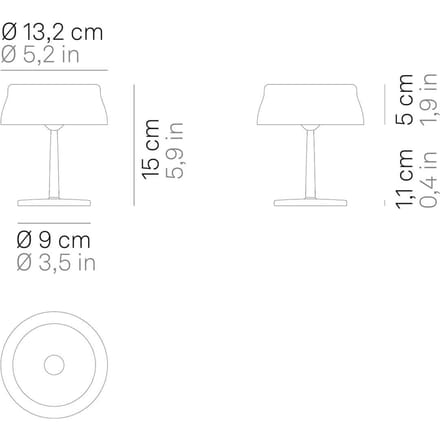 Zafferano Sister Light mini draadloze tafellamp groen