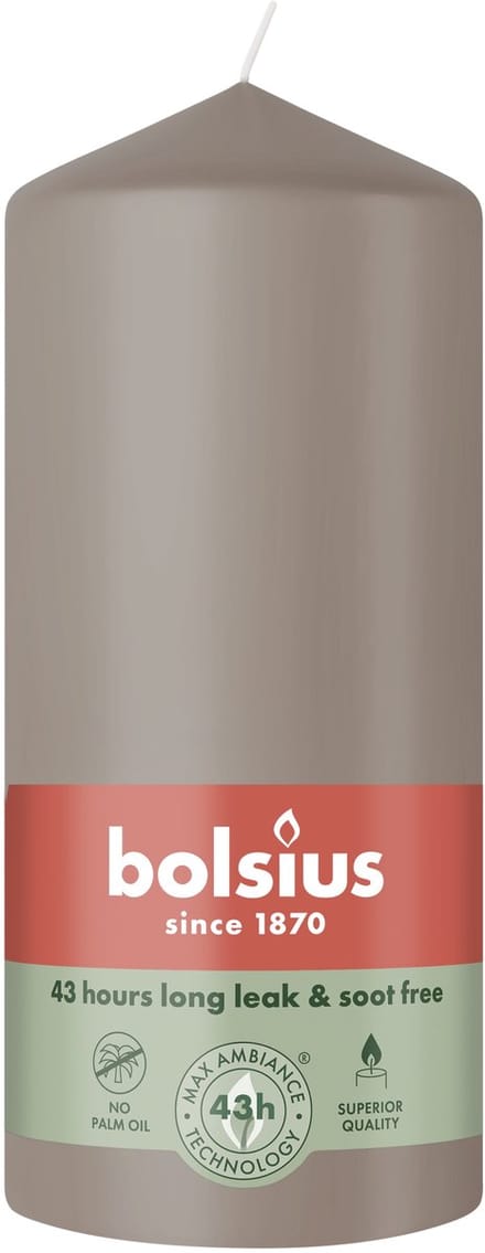 Bolsius Stompkaars 130/68 Light Taupe (1 stuk)