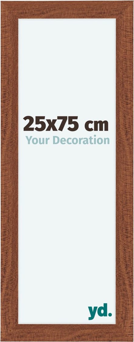 Your Decoration - Fotolijst 25x75 cm - MDF - Walnoot - Como