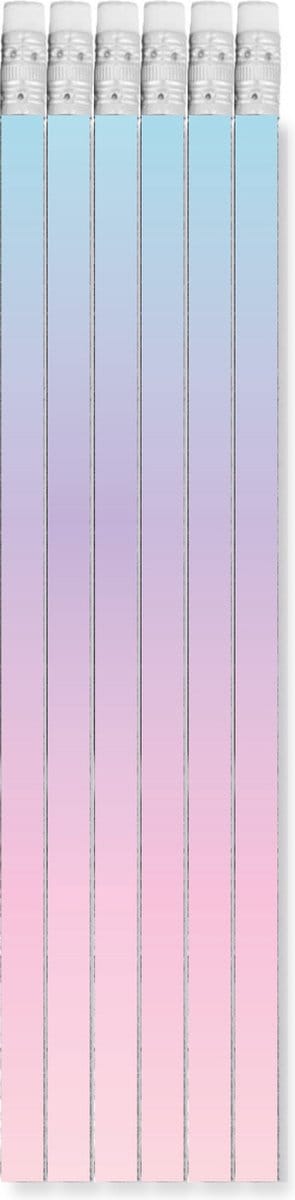 Kangaro potloden - Purple Passion - met gum - in doosje 6 stuks