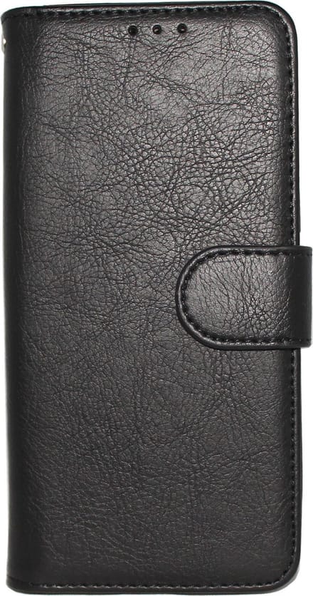 HB Hoesje Geschikt voor Apple iPhone 7 Plus & 8 Plus - Zwart - Luxe Kunstlederen Portemonnee Book Case