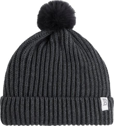 Baby's Only Mutsje met pompon Cool - Antraciet - 3-8 jaar - 100% acryl - GOTS