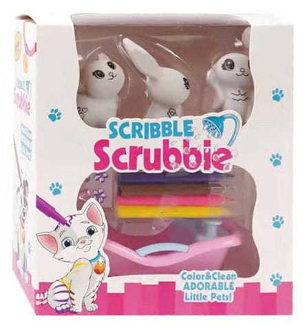 Scribble Crubbie Inkleurdiertjes met Bad