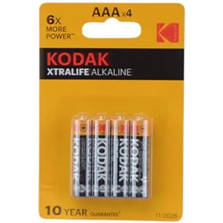 Batterijen Kodak Lr03 AAA Xtralife Alkaline (x4)
