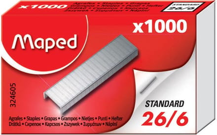Maped nietjes 26/6, doos van 1.000 nietjes