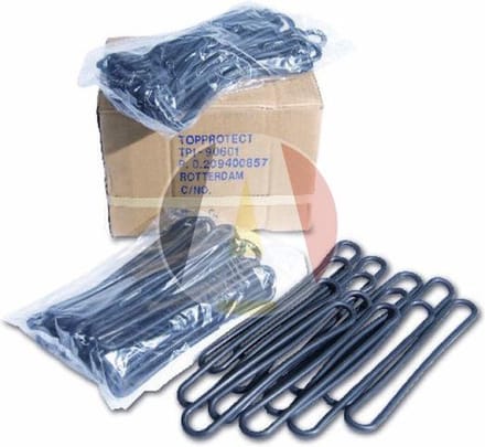 Spanrubbers zwart 20cm 10 st.