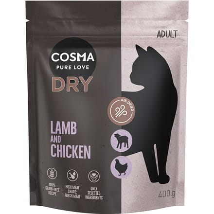 400g Cosma Katten Droogvoer Lam & Kip