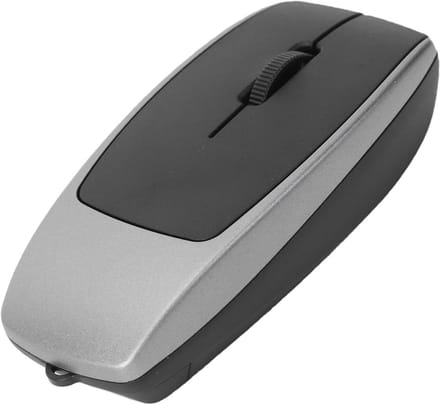 Draadloze Muis - Bluetooth Kaartlezer - Draagbaar Werken - 2-in-1 Functionaliteit - Compact Ontwerp - Zwart