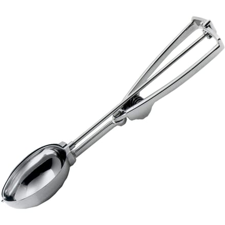 Stöckel Serie - Ovale IJsschep - 1/30 L - Roestvrij Staal