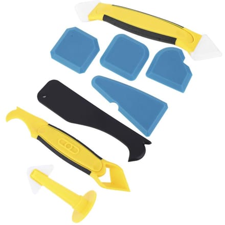 8 STKS Plastic Siliconen Kit Schraper Handbediend Gereedschap voor Industriële Hardware Accessoire gray