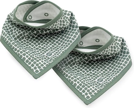 Jollein Slab Bandana Snake - Ash Green - 2 Stuks