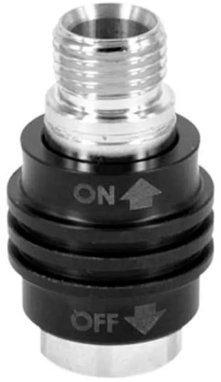 Best Divers Switch On/off Tankadapter Zwart,Zilver