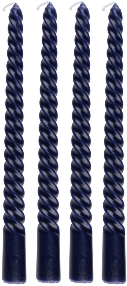 Dinerkaars gedraaid d.blauw 4p