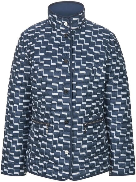 Keerbare, gewatteerde jas Van BASLER blauw