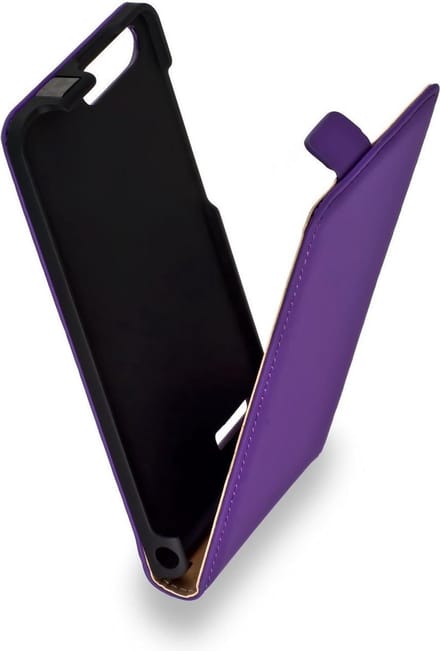 Lederen Huawei Ascend P7 Mini Flip Case Cover Hoesje Paars
