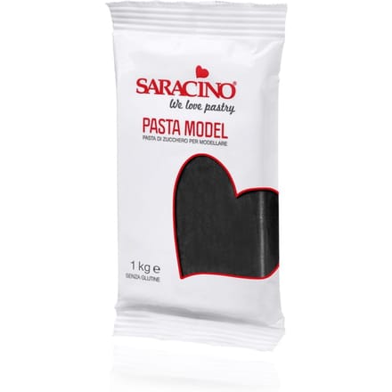 Pâte à Modeler Noire 1 Kg Saracino