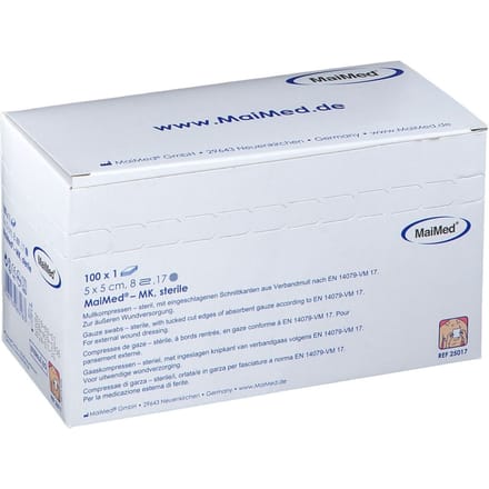 MaiMed Kompres Steriel 5x5cm 100 Compressen