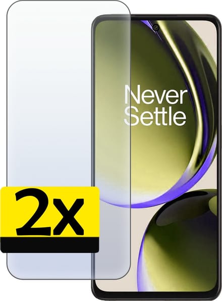 Screenprotector - Geschikt voor OnePlus Nord CE 3 Lite - 2 Stuks - Extra Sterk - Beschermglas - Gehard Glas - Tempered Glass - Screen Protector